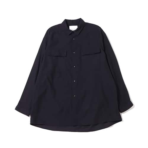 WHITE MOUNTAINEERING MOLESKIN LONG SLEEVES WIDE SHIRT BROWN 21FA-I