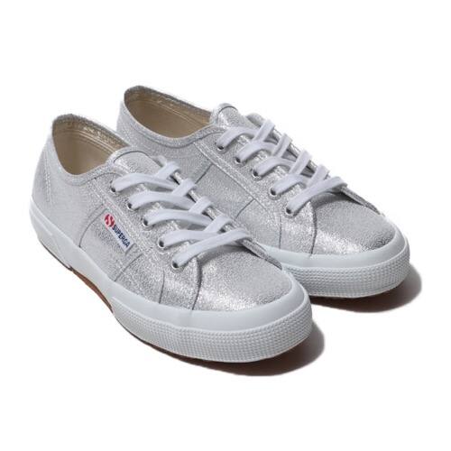 superga lame grey
