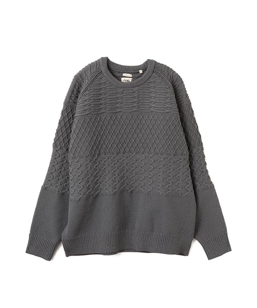 nanamica Crew Neck Sweater Heather Gray ナナミカ クルー ネック セーター グレー