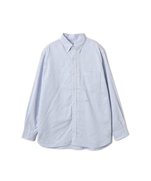 nanamica Button Down Stripe Wind Shirt
