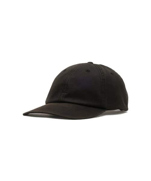 nanamica WASHED CHINO CAP BLACK - ブラック