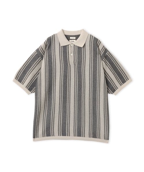 nanamica Knit Polo Sweater Charcoal - チャコール