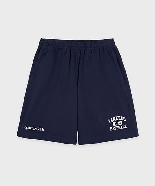 SPORTY＆RICH Yankees Ivy Gym Short Dark Navy - ネイビー