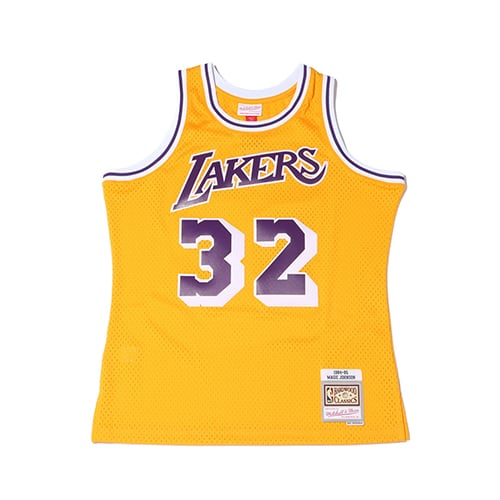 Mitchell & Ness Swingman Jersey Los Angeles Lakers Road 1984-85 Magic Johnson YELLOW 21SS-I