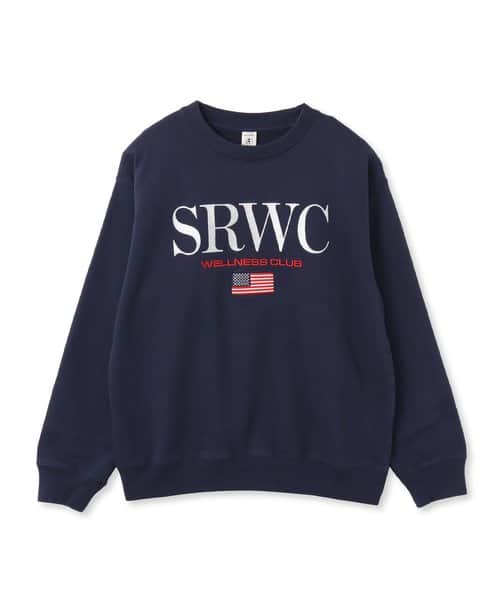 SPORTY＆RICH Nautical Embroidered Crewneck Dark Navy - ネイビー