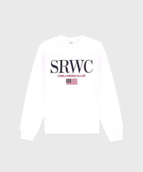 SPORTY＆RICH Nautical Embroidered Crewneck
