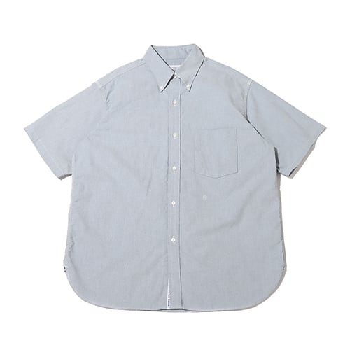 nanamica Button Down Wind H/S Shirt Grayish Navy 23SP-I