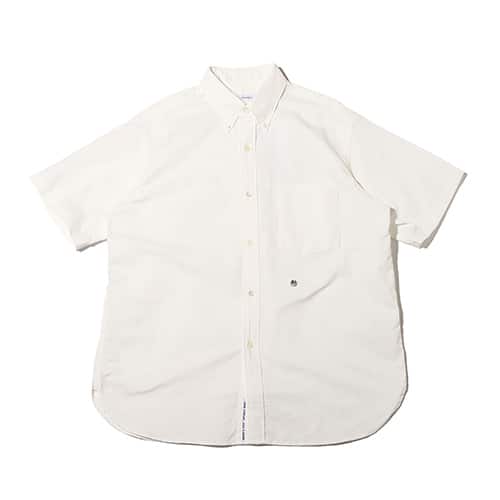 nanamica Button Down Wind H/S Shirt White 23SP-I