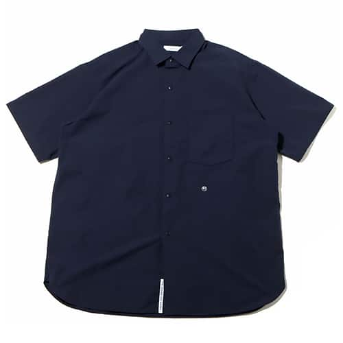 nanamica Regular Collar Wind H/S Shirt Dark Navy 23SP-I