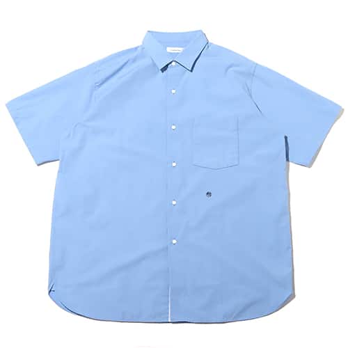 nanamica Regular Collar Wind H/S Shirt Sax 23SP-I