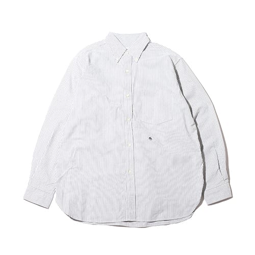 nanamica Button Down Stripe Wind Shirt Navy 23SP-I