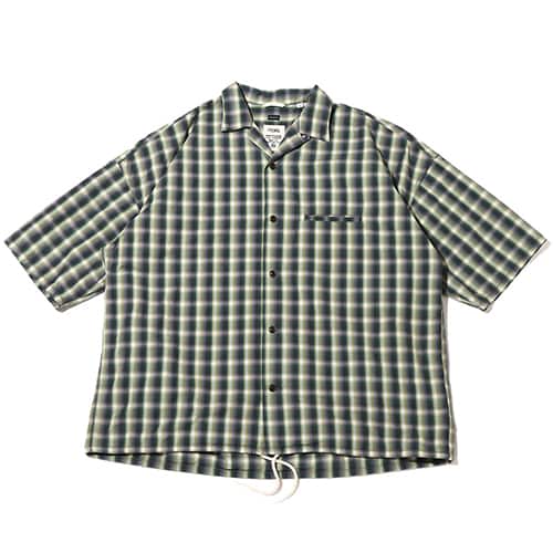 nanamica Open Collar Wind H/S Shirt Khaki 23SP-I