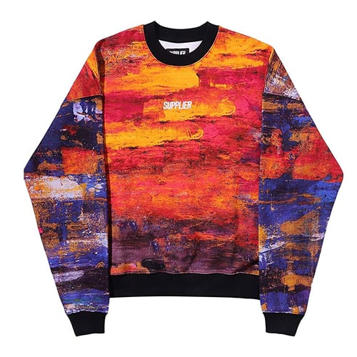SUPPLIER PAINT CREW SWEAT ORANGE 21FA-I