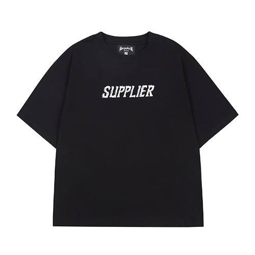 SUPPLIER SNAKE CROSS TEE BLACK 22SU-I