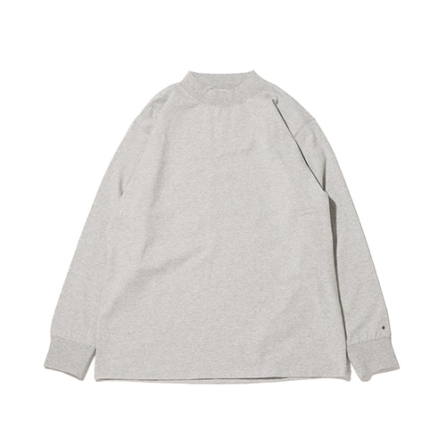 snow peak Recycled Cotton Heavy Mockneck L/S T shirt M.grey