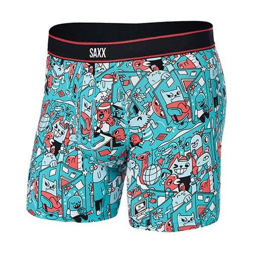 SAXX DAYTRIPPER BOXER BRIEF FLY HOLIDAY OFFICE PARTY- MLTI 23FA-I