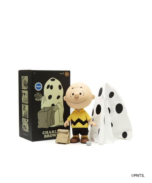 SUPER7 PEANUTS SUPERSIZE VINYL - CHARLIE BROWN (GHOST SHEET GLOW) WHITE - ホワイト