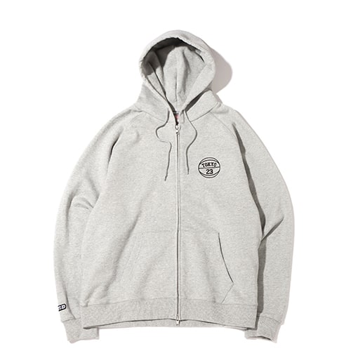 TOKYO 23 SWEAT ZIP UP HOODIE ASH 21FW-I