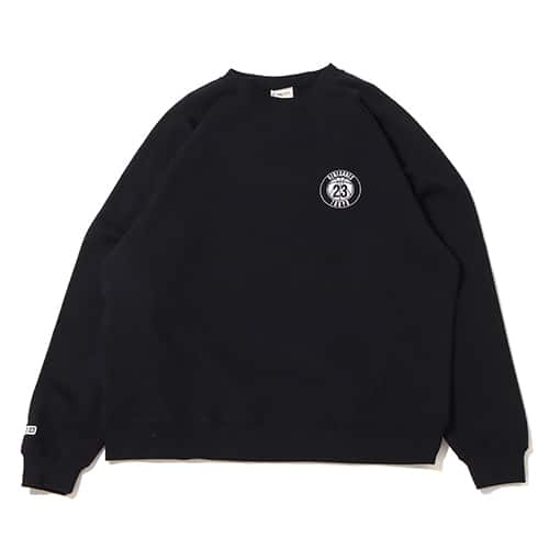 TOKYO 23 RENEGADES QUARTER-ZIP CADET COLLAR SWEAT BLACK 22FW-I