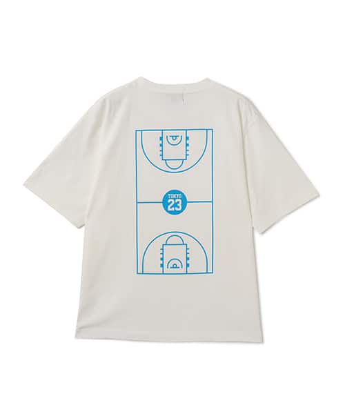 TOKYO 23 FULL COURT TEE WHITE X BLUE トウキョウ 23 フル コート T ホワイト