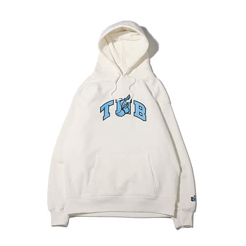 THE NETWORK BUSINESS WING FOOT PULL OVER HOODIE WHITE 21HO-I