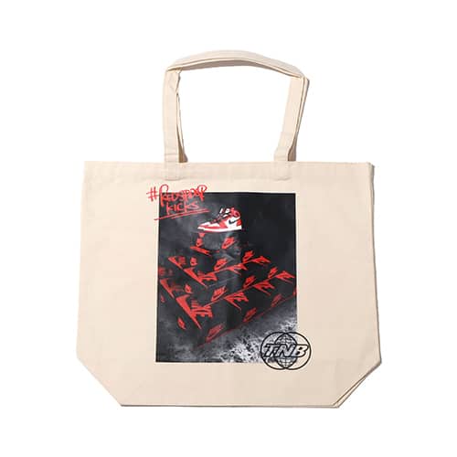 THE NETWORK BUSINESS x RED SPIDER KICKS SNEAKER TOWER TOTE BAG NATURAL 22SU-I