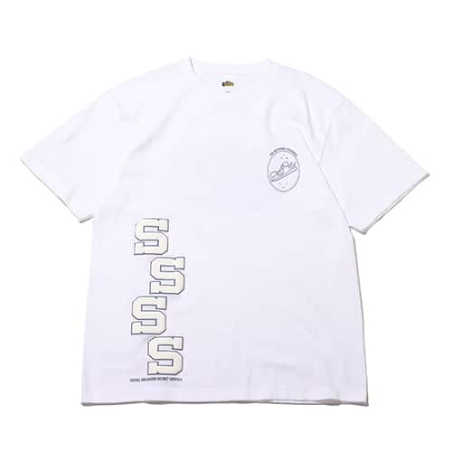 THE NETWORK BUSINESS CLEAR WING LOGO S/S TEE WHITE 22SU-I