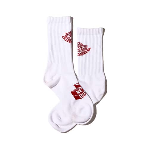 THE NETWORK BUSINESS WING LOGO SOCKS BRED WHITE 22SU-I