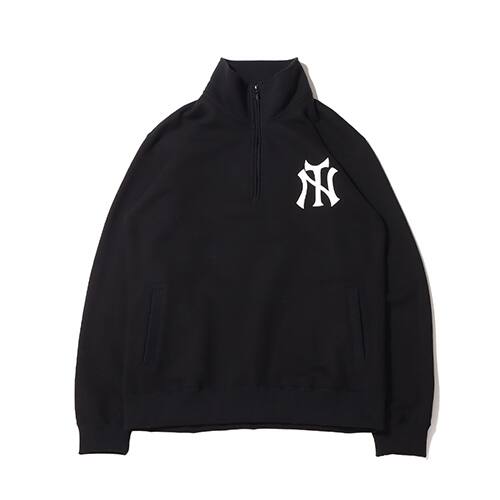 THE NETWORK BUSINESS TN LOGO HALF ZIP SWEAT BLACK