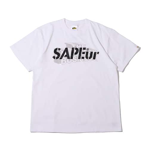 THE NETWORK BUSINESS SNKRDUNK×SAPEur×THE NETWORK BUSINESS Logo Tee Week 1 ホワイト 21FA-I