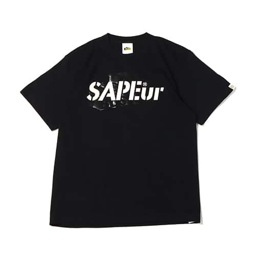 THE NETWORK BUSINESS SNKRDUNK×SAPEur×THE NETWORK BUSINESS Logo Tee Week 1 ブラック 21FA-I