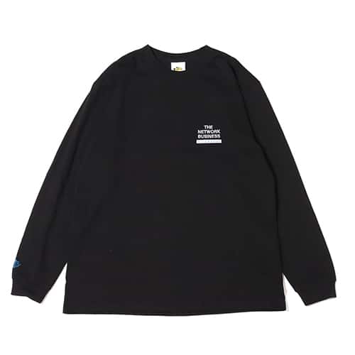 THE NETWORK BUSINESS × ANTHONY HEAVY WEIGHT PULL OVER HOODIE BLACK