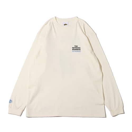 THE NETWORK BUSINESS × ANTHONY 9 GRAPHICS L/S T-SHIRT IVORY 21FA-I
