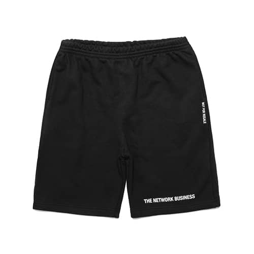 THE NETWORK BUSINESS Basic Line Sweat Shorts BLACK 21SP-S