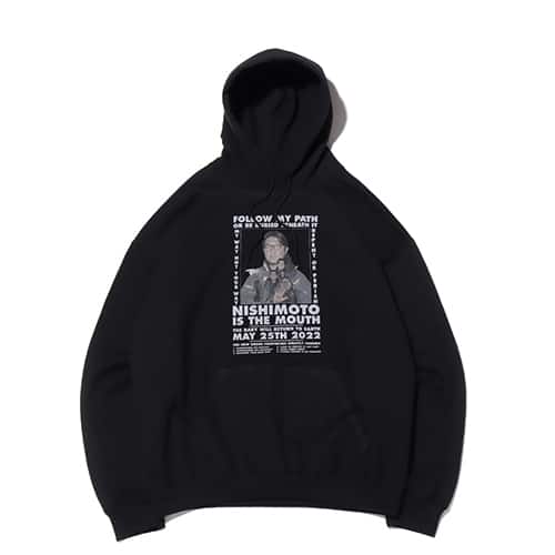 THE NEW ORDER NISHIMOTO IS THE MOUTH HOODIE BLACK 21SP-I