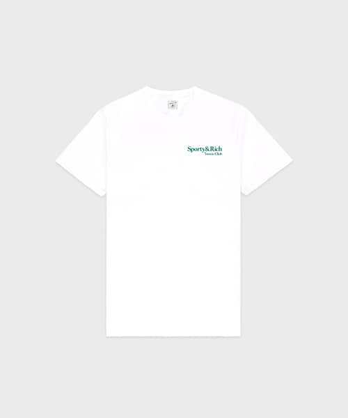 SPORTY＆RICH Play Tennis T-Shirt White - ホワイト