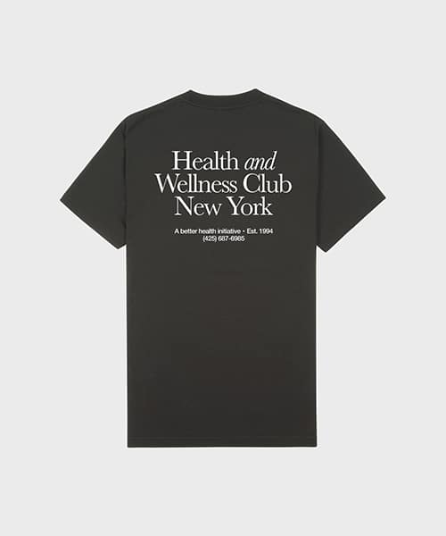 SPORTY＆RICH HWCNY T-Shirt Faded Black