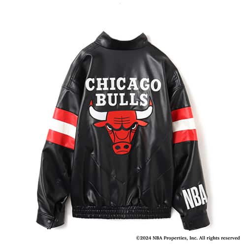 TOKYO 23 NBA Chicago Bulls Fake Leather Blouson BLACK 24SS-I