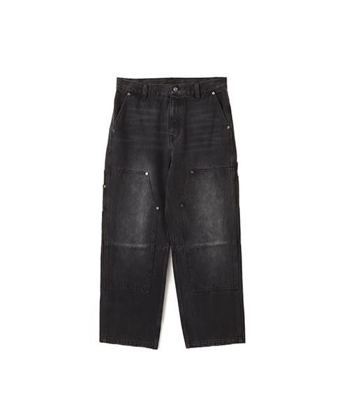 TOKYO 23 Washed Double Knee Pants BLACK - ブラック