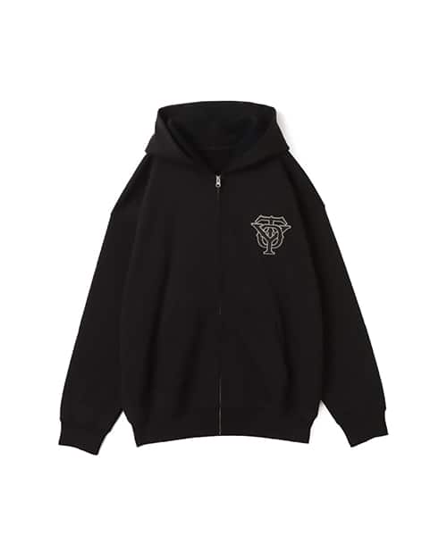 TOKYO 23 Patch Logo Zip Up Hoodie BLACK - ブラック