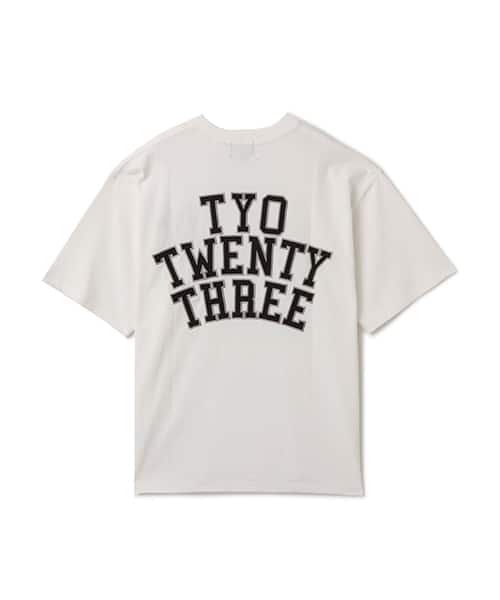 TOKYO 23 Patch Logo T-shirt WHITE - ホワイト