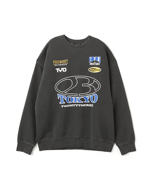 TOKYO 23 Vintage Racing Sweatshirt CHARCOAL - チャコール