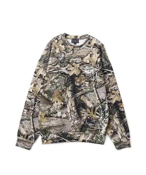 TOKYO 23 Script Logo Sweatshirt TREE CAMOUFLAGE - ウッドランドカモ