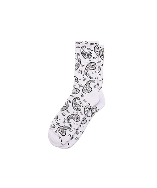 TOKYO 23 Paisley Socks WHITE
