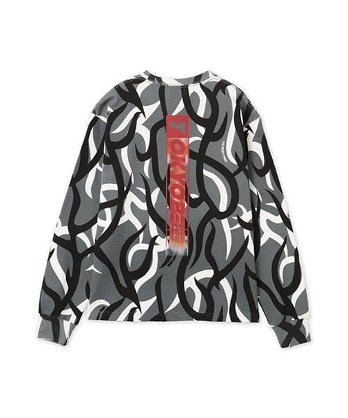 TOKYO 23 Waffle L/S T-shirt DARK GRAY - ダークグレー