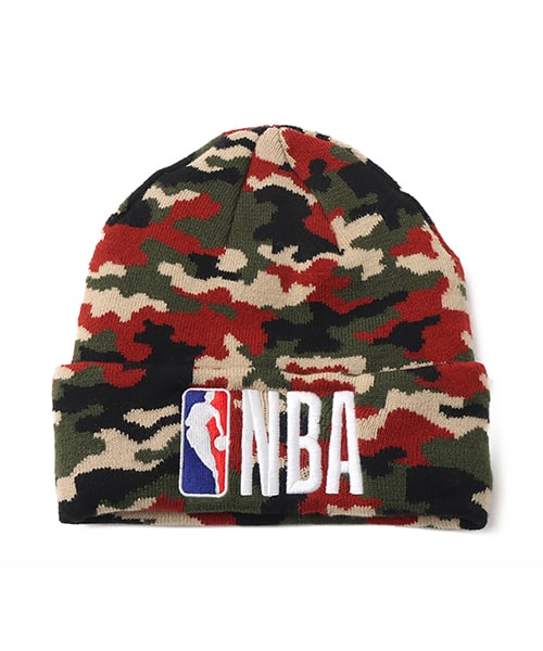 TOKYO23 x NBA Logo Knit Beanie CAMOUFLAGE - ウッドランドカモ