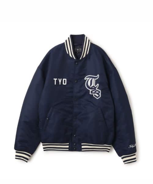 TOKYO 23 Patch Logo Varsity Jacket NAVY - ネイビー