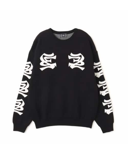 TOKYO 23 Jaquard Logo Sweater BLACK - ブラック