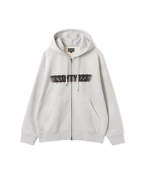 TOKYO 23 Motion Logo Zip Up Hoodie GRAY - グレー