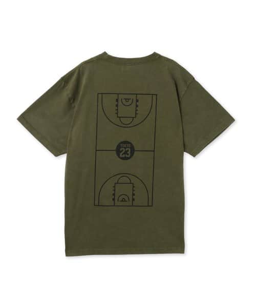 TOKYO 23 Over-dyed Full Court T-shirt DARK KHAKI - カーキ
